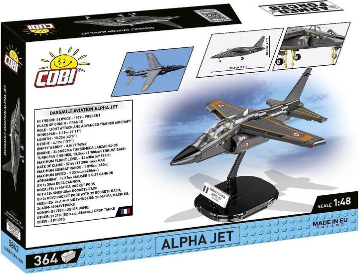 Produktbild Cobi Armed Forces 5842 - Alpha Jet French Air Force, 364 Klemmbausteine