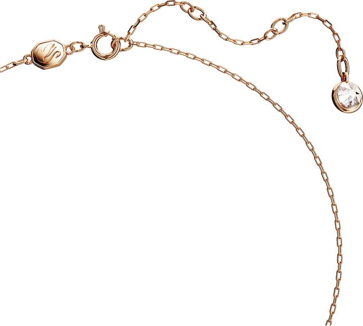 Actual product image Swarovski Iconic Swan Necklace Swan Small White Rose Gold (Swarovski Metal, 38 cm)