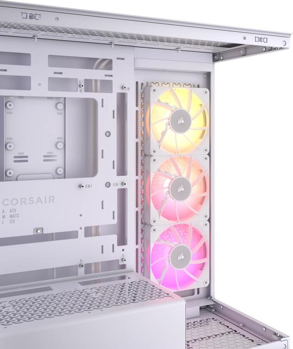 Productafbeelding Corsair Kast iCUE 3500X RGB Midi TG wit BTF+ZERO (E-ATX)
