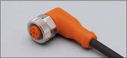 Actual product image IFM Cable socket M12 socket 4-pin EVC006 10m angled