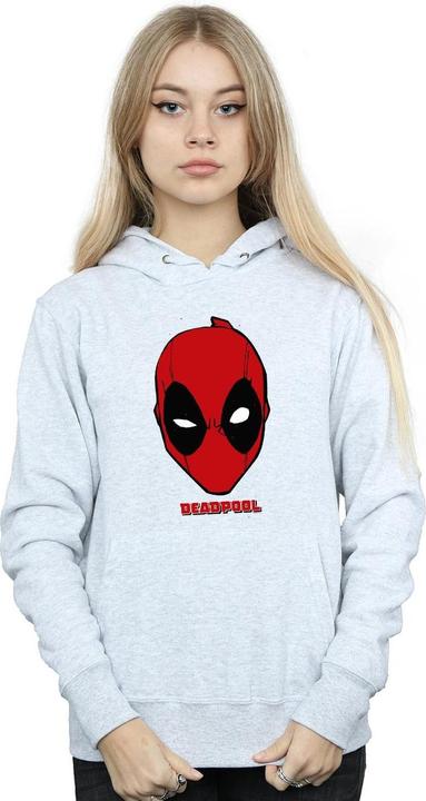 Actual product image Womens/Ladies Deadpool Mask Hoodie (L)