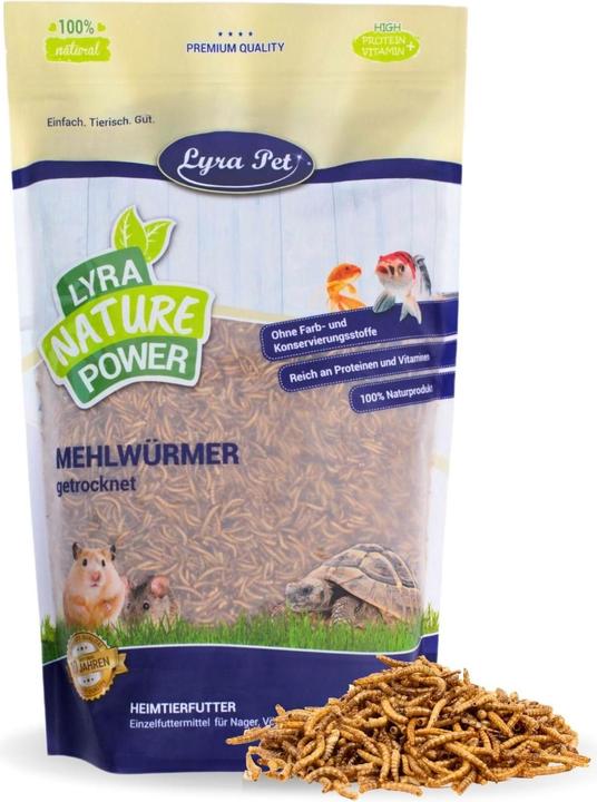 Produktbild Lyra Pet Mehlwürmer getrocknet (1 kg, 1 x)