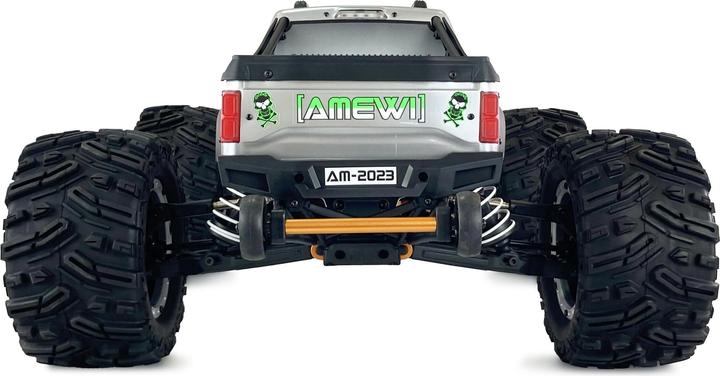 Actual product image Amewi RC car AMX Mammoth Monster Truck without battery/silver 14+ (RTR Ready-to-Run)