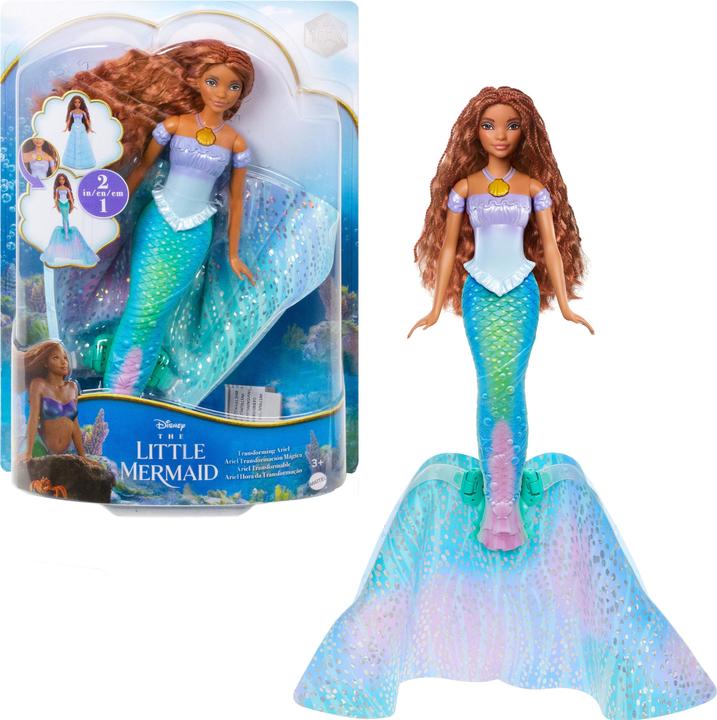 Actual product image Mattel The Little Mermaid Transforming Feature Ariel