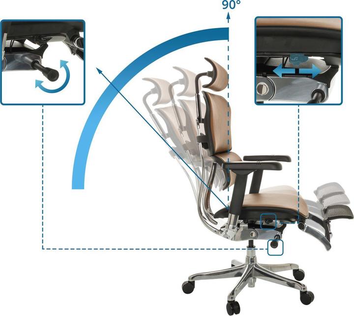 Actual product image Hjh Office Ergohuman Plus Legpro Gen2
