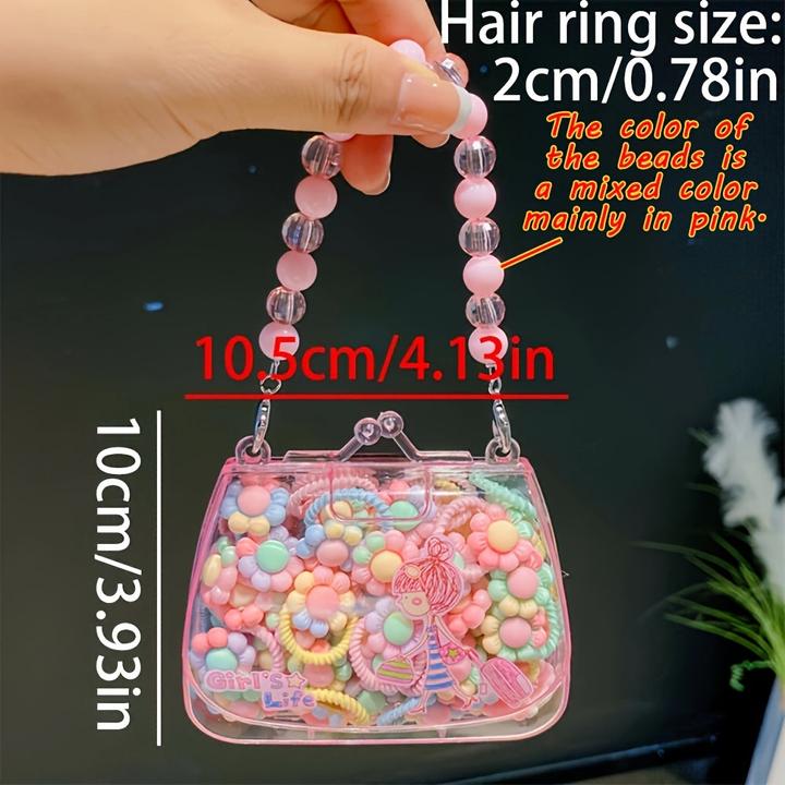 Produktbild Activity Board 20Pcs Sweet Style Harz Haargummis Set für Jugendliche, gemischte Farbe Pflanze Muster, sortierte