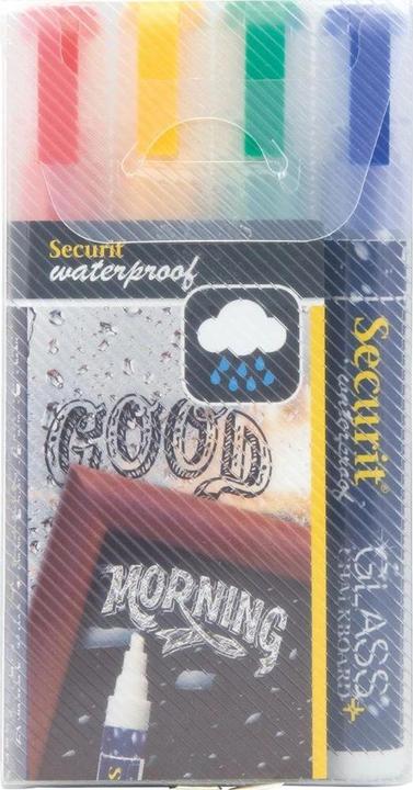 Immagine prodotto Securit Lavagna (Giallo, Verde, Blu, Rosso, 6 mm, 4 x)