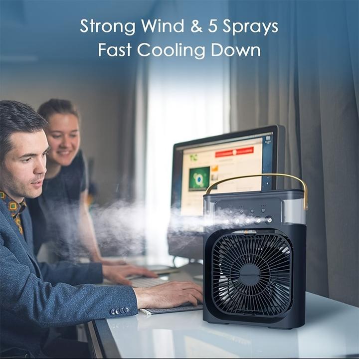 Produktbild PhoneLook USB Ventilator mit Nebelfunktion, multifunktional, 6 einstellbare Sprühmodi und Aromadiffusor