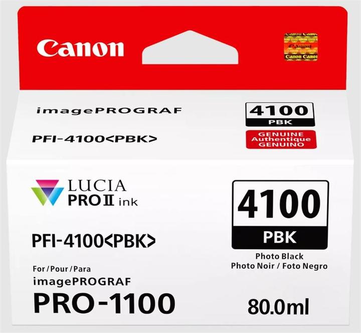 Energy Label Canon PFI-4100 PBK photo black (FC)