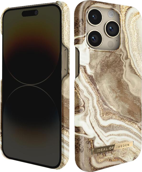 Produktbild iDeal Of Sweden Designer-Cover Golden Sand Marble (Apple iPhone 14 Pro)