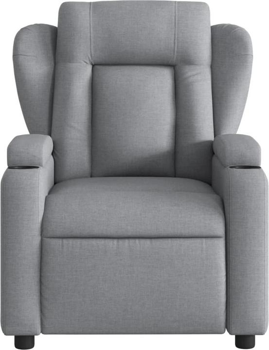 Immagine prodotto VidaXL Sedia da massaggio in tessuto grigio chiaro,Colore: Grigio chiaro,Materiale: Tessuto