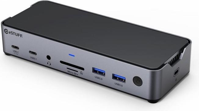 Produktbild eSTUFF Triple USB-C Docking Station (USB-C, 3 Ports)