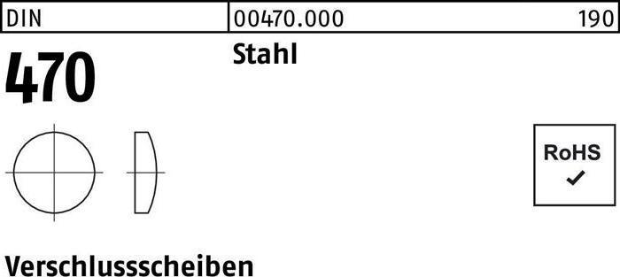 Produktbild Verschlussscheibe DIN 470 52 Stahl