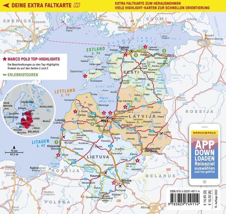Immagine prodotto Reiseführer Baltikum, Estland, Lettland, Litauen (Tedesco, Jan Pallokat, Mirko Kaupat, 2022)