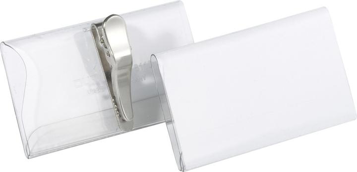 Actual product image Durable Hard foil name tags with crocodile clip