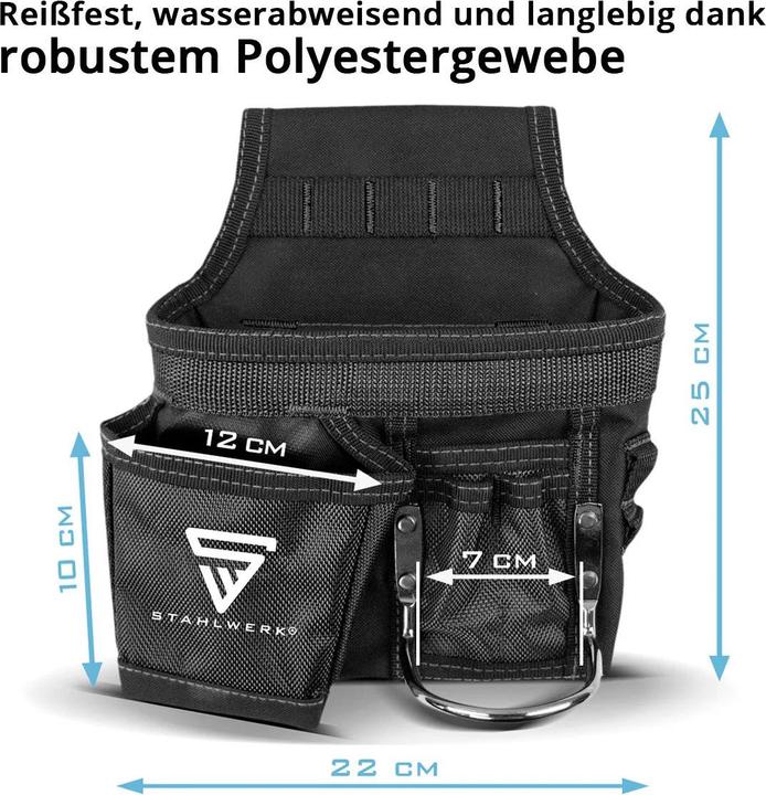 Produktbild Stahlwerk Werkzeuggürtel Werkzeug Gürteltasche Handwerkergürtel aus Polyester (1 Teile)