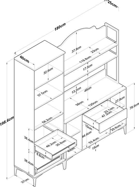 Image du produit Skye Decor JE151 (280 x 40 x 198.5 cm)