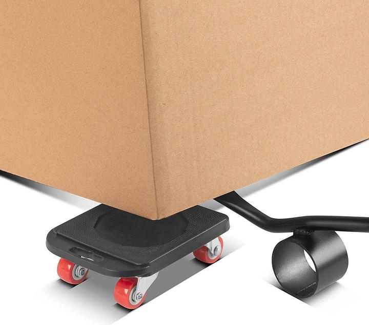 Immagine prodotto Stahlwerk Set per il trasporto di mobili 4 rulli di trasporto e 1 pratico sollevatore di mobili (400 kg)