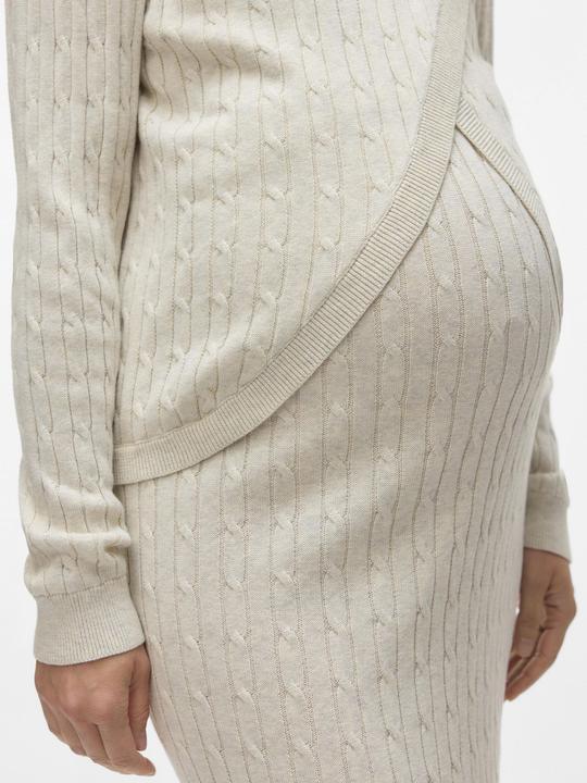 Produktbild Mamalicious Normal geschnitten Rundhals Gerippte Ärmelbündchen Strickoberteil Gestricktes Oberteil