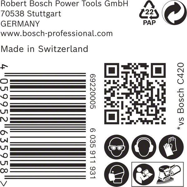 Produktbild Bosch Professional Zubehör EXPERT C470 Schleifpapier, 100 x 150 mm, G 240, 50 Stück (G240)