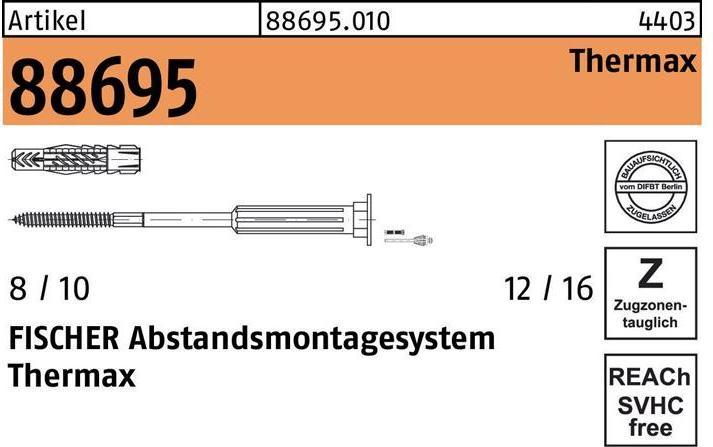 Actual product image Fischer TherMax 10/240 M8 (20 pcs.)