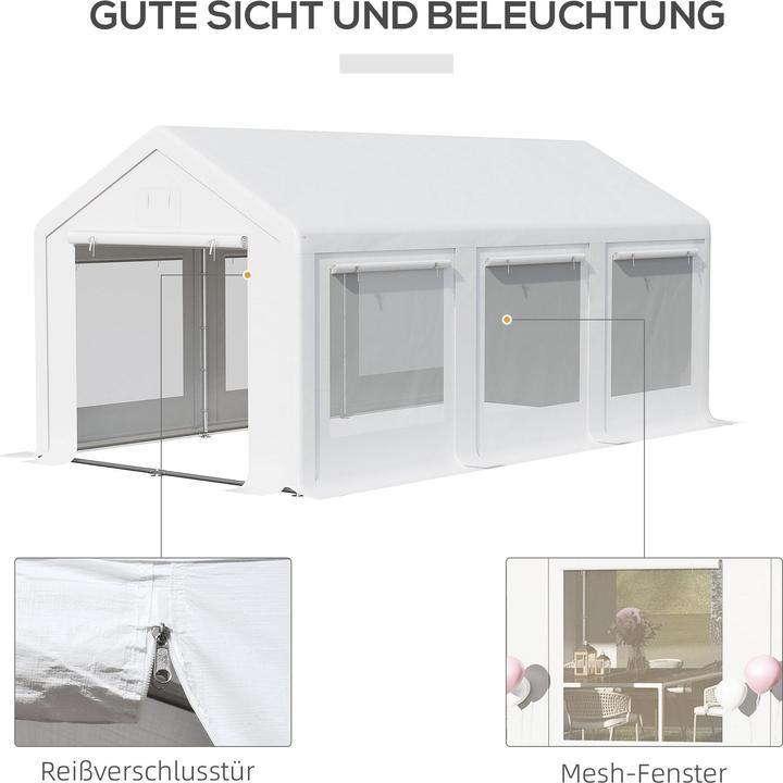 Immagine prodotto Outsunny Tenda per feste con pareti laterali rimovibili (595 cm, 295 cm)