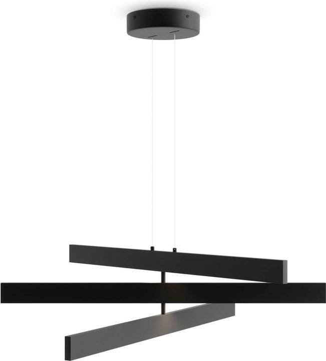 Image du produit Maytoni Origami LED Suspension, lampe à suspendre 3x 46W Noir Blanc Neutre