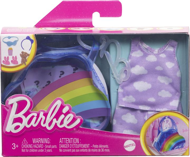 Barbie Vêtements de mode et sac de luxe avec accessoires dans un présentoir de comptoir