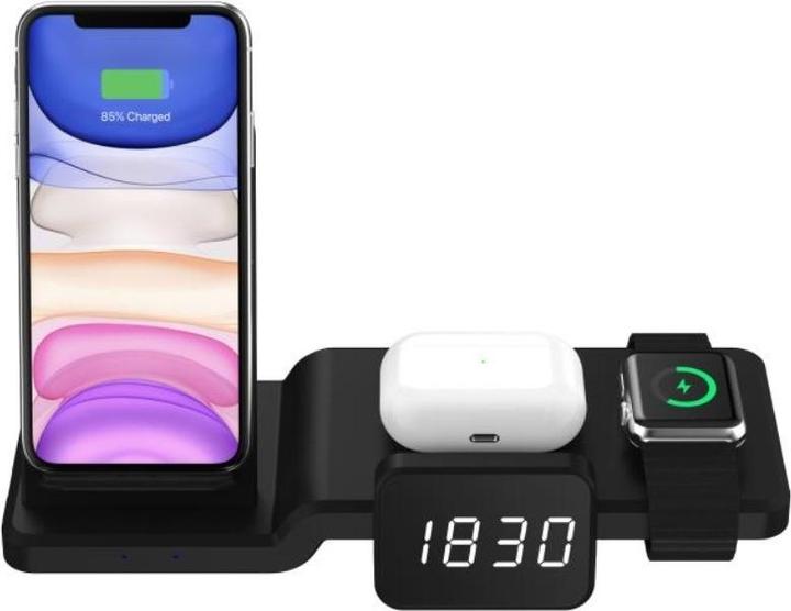 Immagine prodotto Apfelkiste Stazione di ricarica rapida Qi Apple Watch / Smartphone / AirPods (15 W)