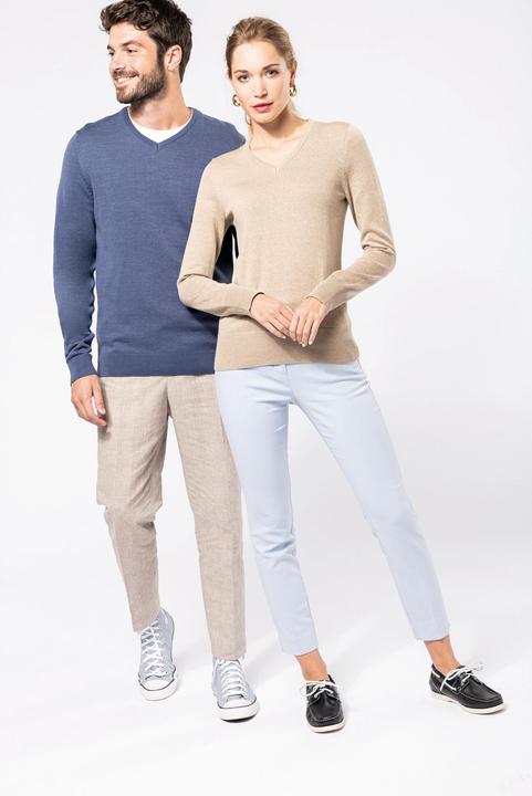 Produktbild Kariban Pullover mit V-Ausschnitt Damen (XS)
