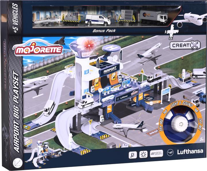 Image du produit Majorette Aéroport Creatix Lufthansa + 5 véhicules