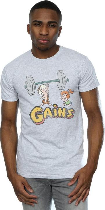 Image du produit The Flintstones - T-shirt BAM BAM GAINS DISTRESSED - Homme (3XL)