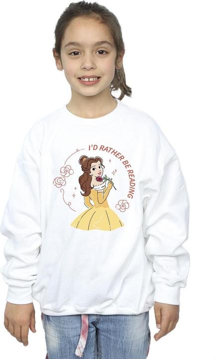 Produktbild Disney Beauty And The Beast I'd Rather Be Reading Sweatshirt Mädchen (140, 146)