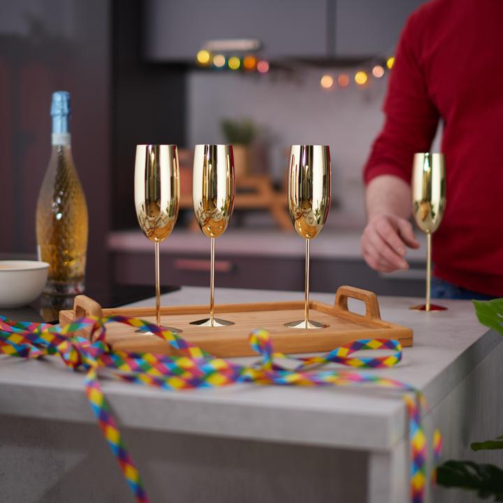 Immagine prodotto Relaxdays 4x bicchieri-da-champagne (25 cl, 4 Occhiali, Bicchieri da champagne)