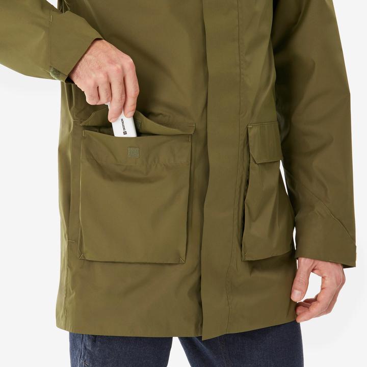 Image du produit Quechua Veste longue de randonnée homme, NH500 olive (XXL)