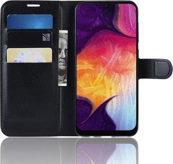 Produktbild MU Classic Litchi Leder Bookcover Series (Samsung Galaxy A50, Samsung Galaxy A30s, Samsung Galaxy A50s)