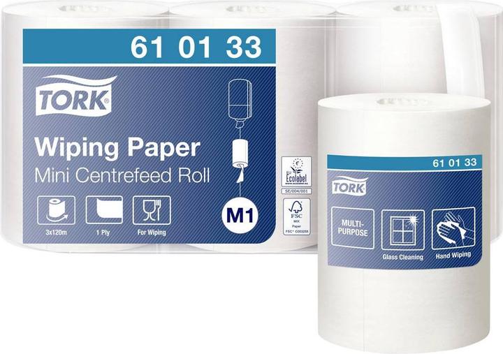 Actual product image Tork Multipurpose paper wipes with inner roll M1 (3 x)