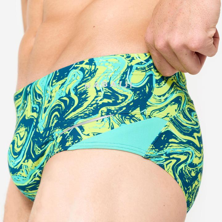 Image du produit Nabaiji Slip de bain bandeau natation Homme - 900 pint jaune vert (XL)