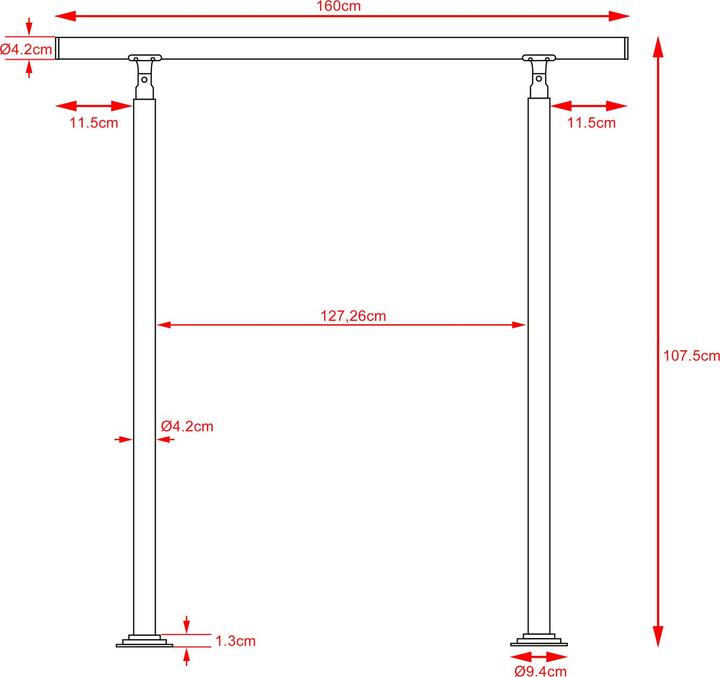 Image du produit Monzana Rampe d’escalier (1 pcs)