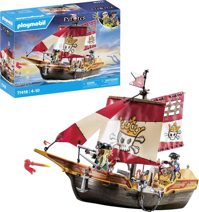Produktbild Playmobil Kleines Piratenschiff (71418, Playmobil Pirates)