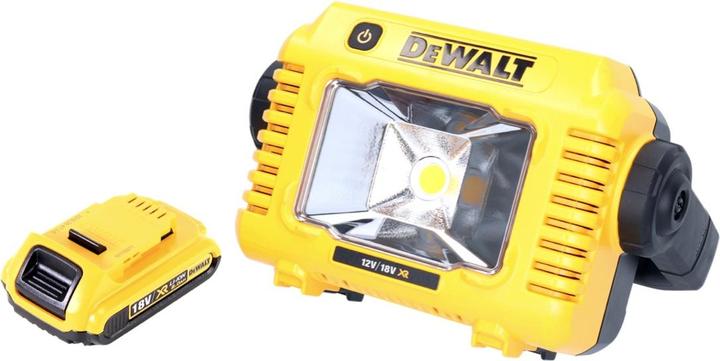 Actual product image DeWalt DCL 077 Rechargeable LED worklight 12 V 18 V 2000 lm IP54 + 1x rechargeable battery 2.0 Ah - (2000 lm)