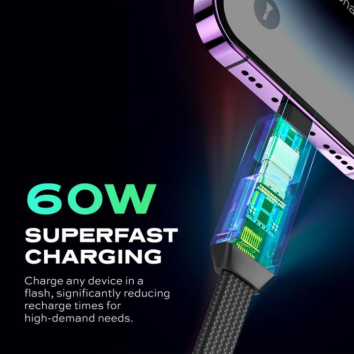 Actual product image Statik HexCharge Keychain Cable (0.16 m)