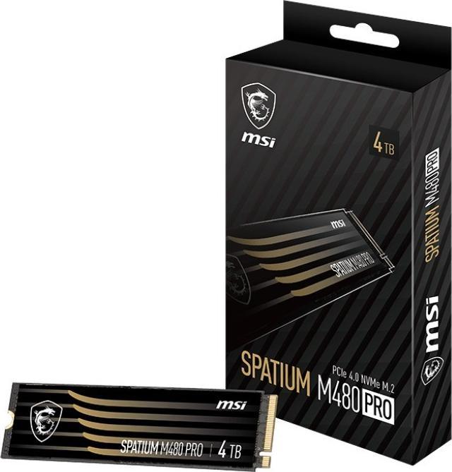 Produktbild MSI SPATIUM M480 PRO PCIe 4.0 NVMe M.2 4TB (4000 GB, M.2 2280)