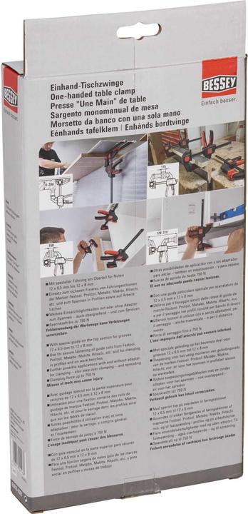 Image du produit Bessey Jeu de pinces de table EZR15 6 (150 mm)
