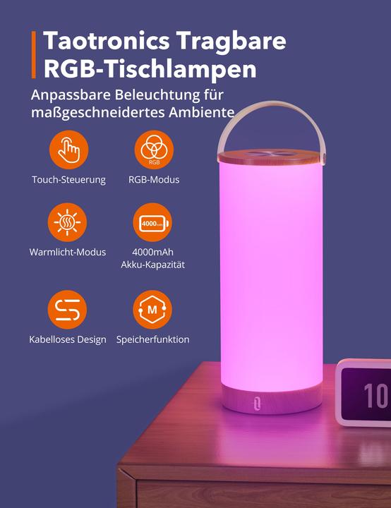Actual product image Taotronics TT-DL23 In- & Outdoor light (300 lm)