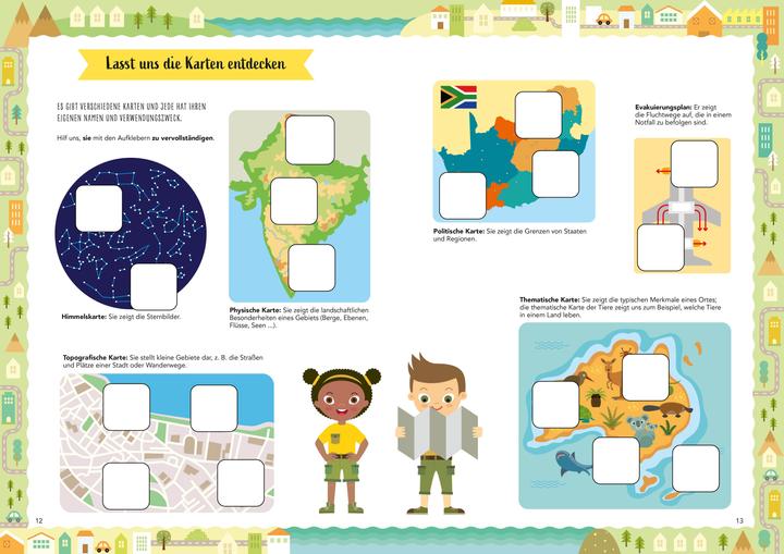 Actual product image Alles über Landkarten. Lerne Karten lesen und zeichne die Welt (Verrückt nach Geographie (German, Massimo Miato, Agnese Baruzzi, Paola Misesti, 2024)