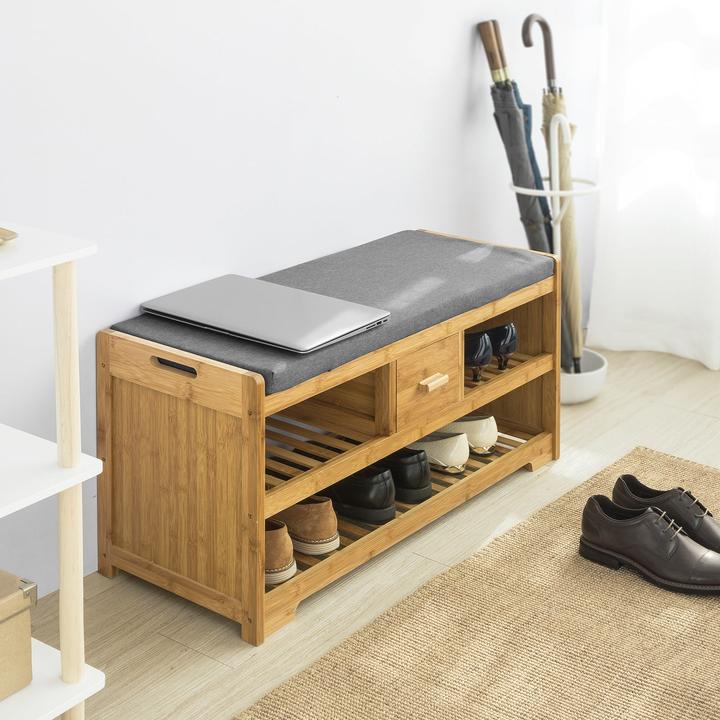 Produktbild SoBuy Sitzbank mit Sitzfläche (91 cm)