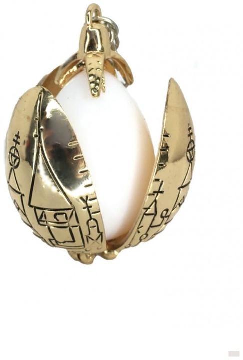 Produktbild Noble Collection Harry Potter Anhaenger mit Kette Das Goldene Ei (24 Karat vergoldete Bluetenblaetter)