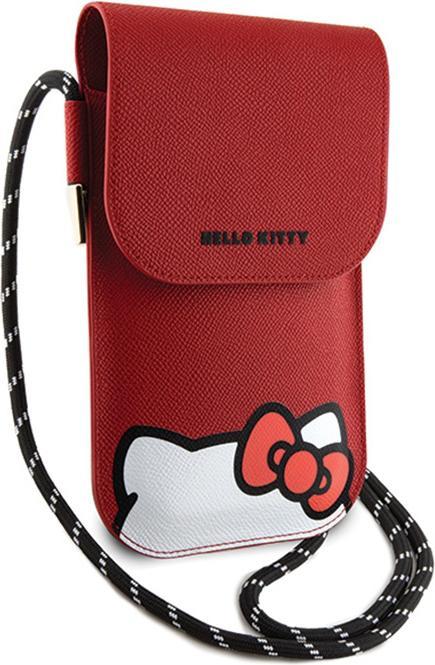 Actual product image Hello Kitty Torebka HKOWBPSCKER czerwony/red Leather Hiding Kitty Cord