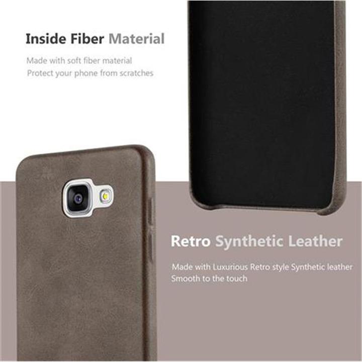 Actual product image Cadorabo Hard cover faux leather with texture (Samsung Galaxy A3)